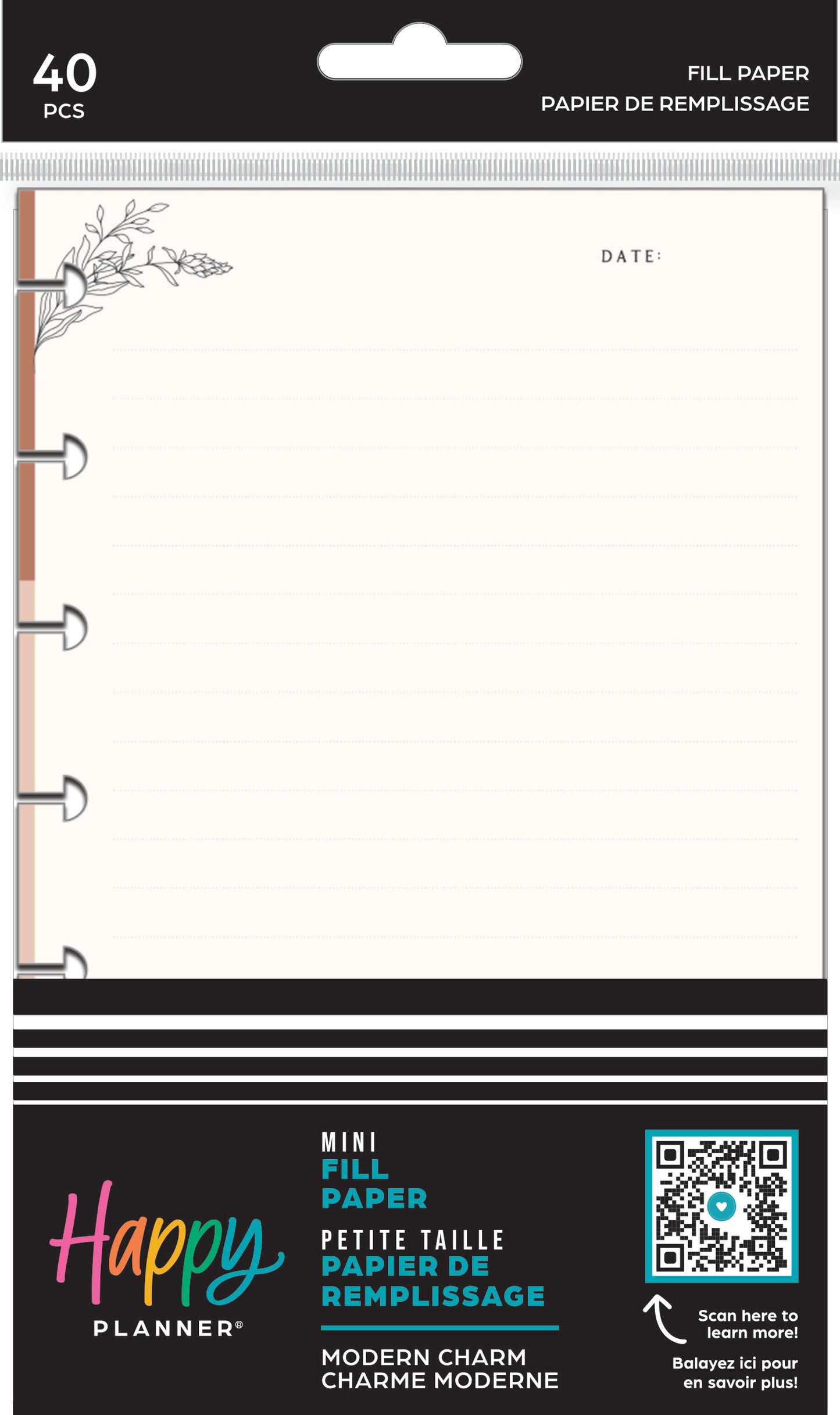 Modern Charm Mini Fill Paper /Papel de Notas Mini Happy Planner