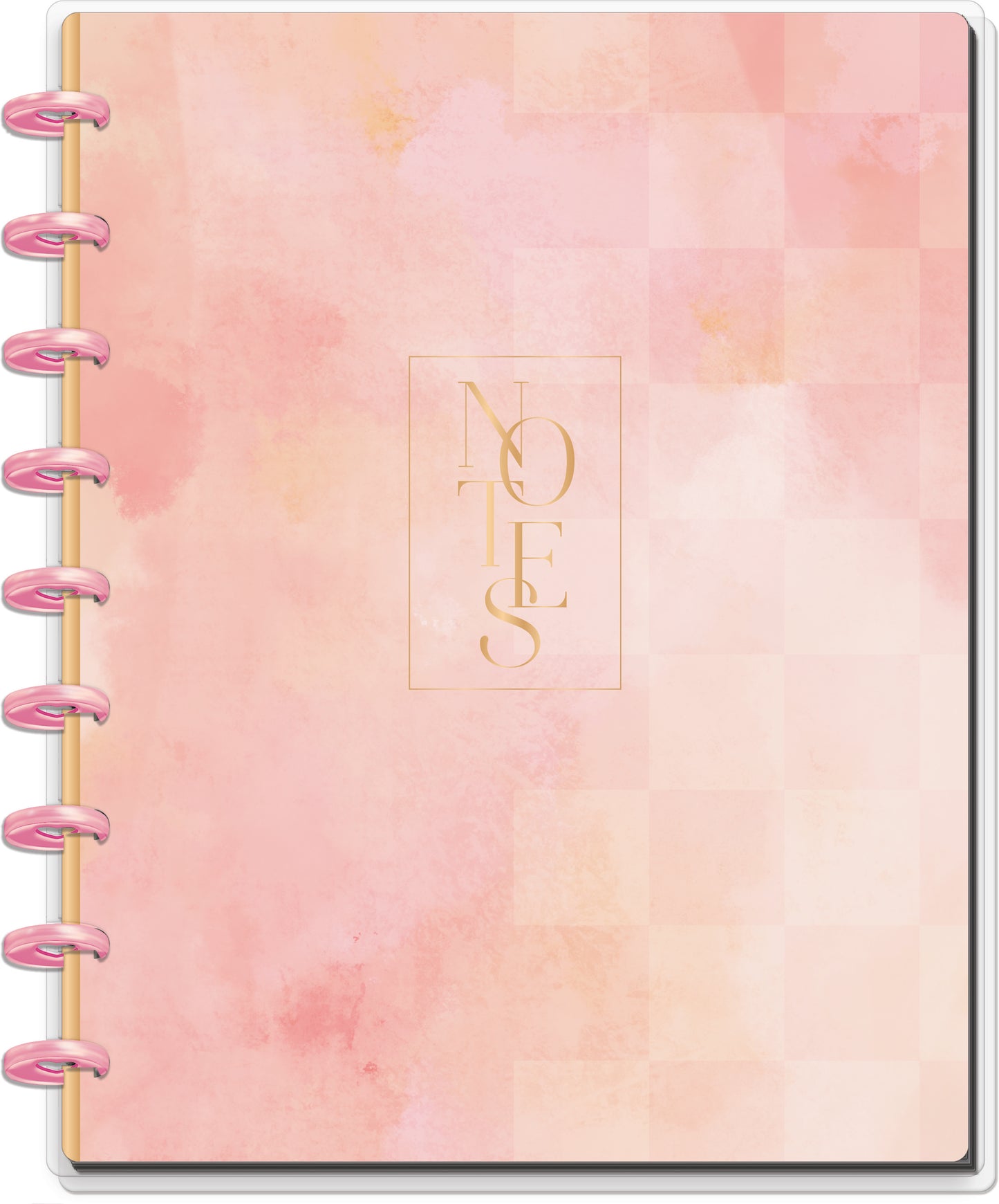 Textured Canvas Happy Planner Classic Notebook – 60 Hojas Dotted Lined