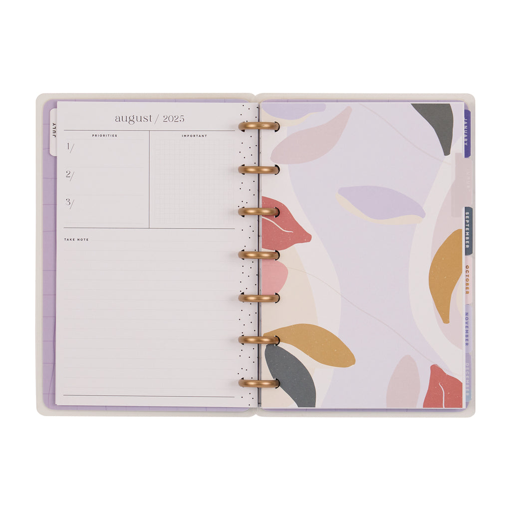 Serene Shapes Planner Dashboard Mini 12 Meses