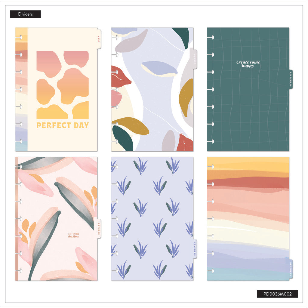 Serene Shapes Planner Dashboard Mini 12 Meses