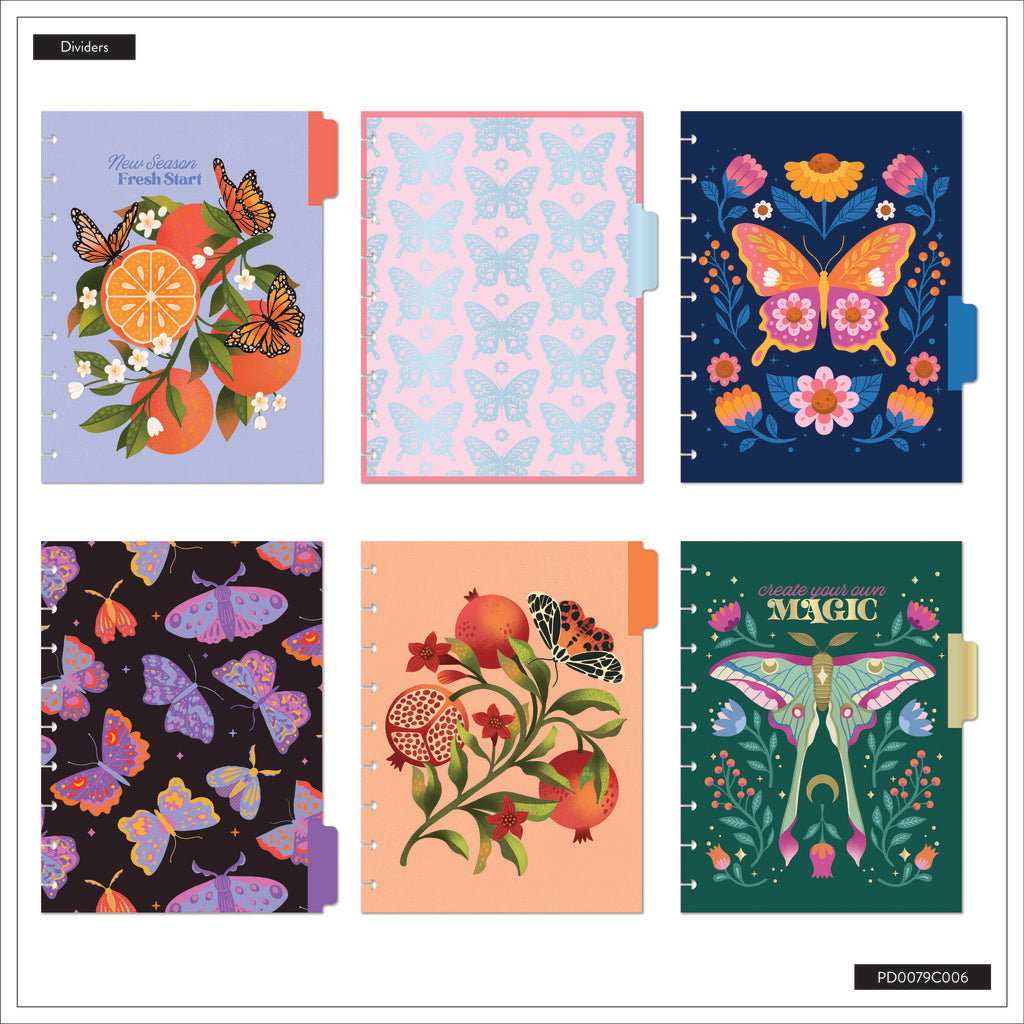 Mystic Blooms Classic Planner Horizontal 12 Meses sin Fecha