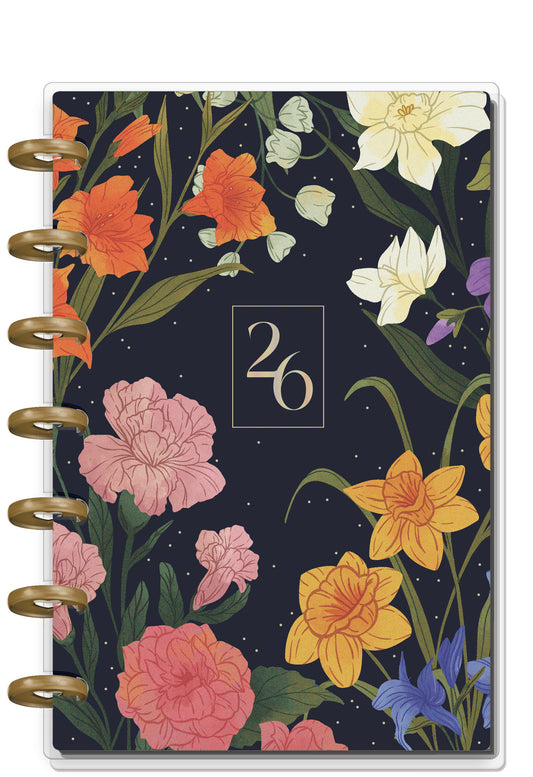 Dark Garden Happy Planner Mini 12 Meses Fechado 2026 – Dashboard