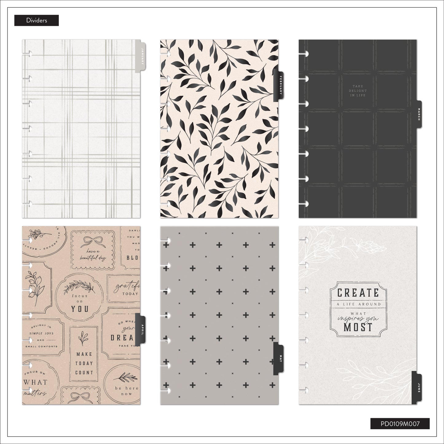 Heritage Charm Happy Planner Mini 12 Meses Fechado 2026 – Dashboard
