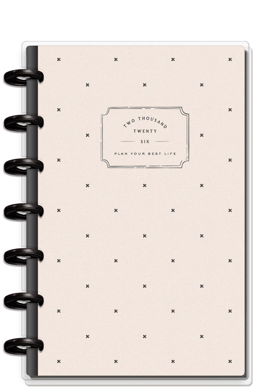 Heritage Charm Happy Planner Mini 12 Meses Fechado 2026 – Dashboard