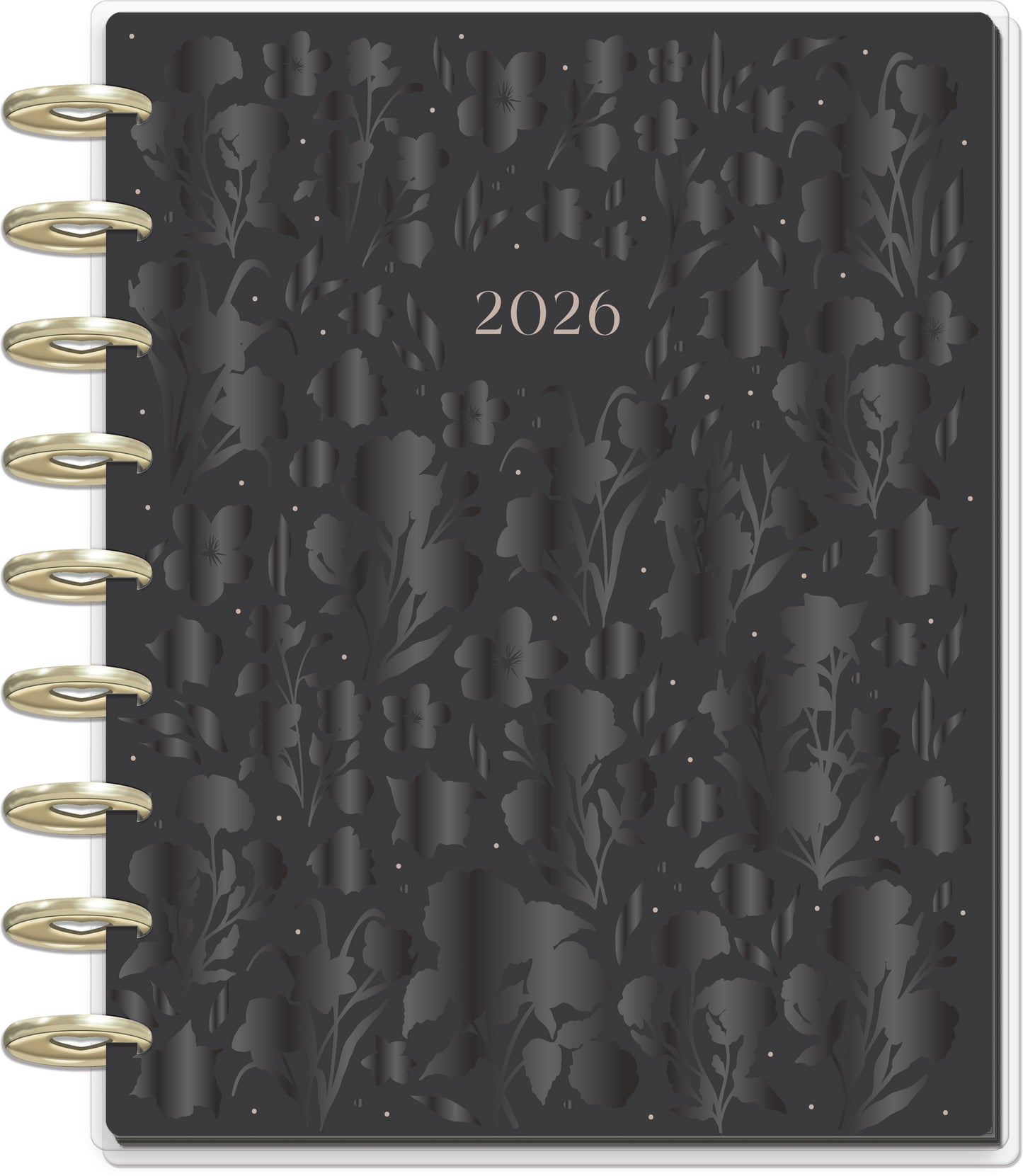 Dark Garden Happy Planner Classic Deluxe 12 Meses Fechado 2026 – Vertical
