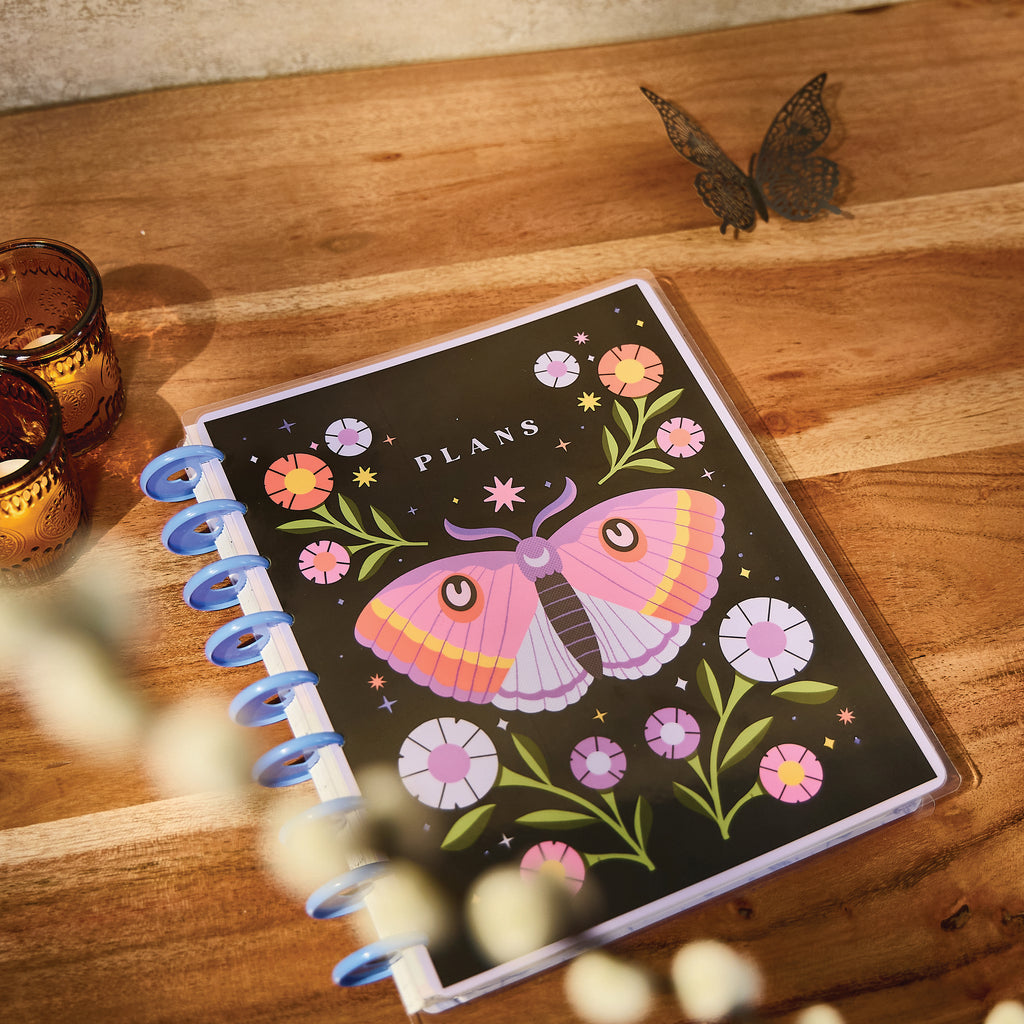 Mystic Blooms Classic Planner Horizontal 12 Meses sin Fecha