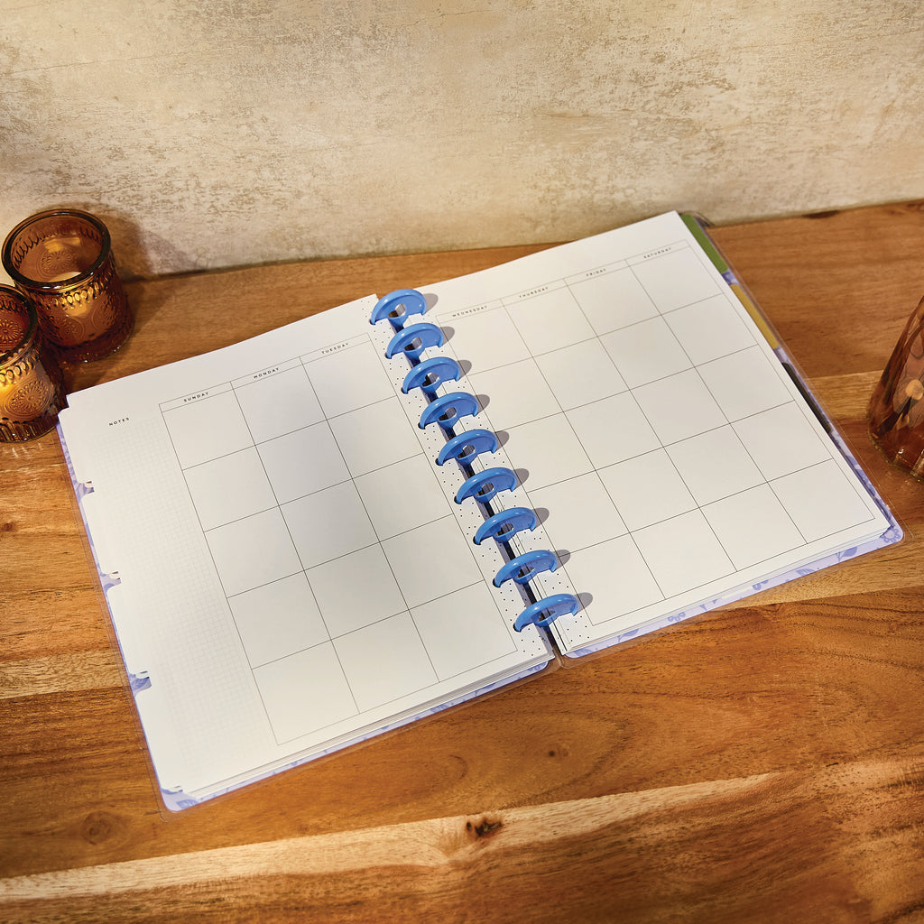 Mystic Blooms Classic Planner Horizontal 12 Meses sin Fecha
