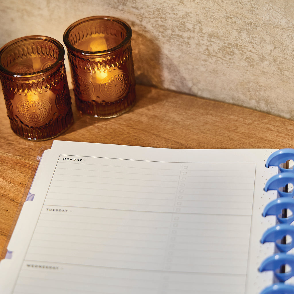Mystic Blooms Classic Planner Horizontal 12 Meses sin Fecha