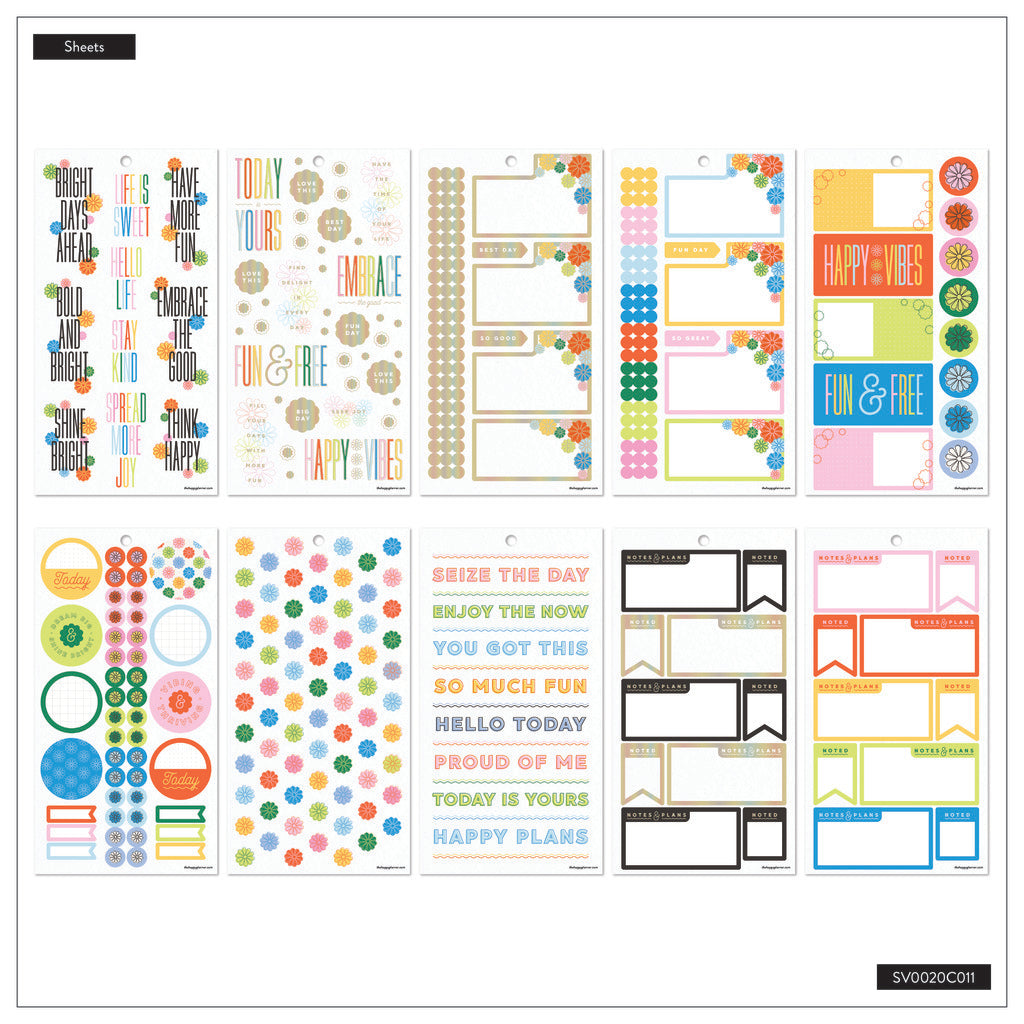 Optimistic Brights Classic 30 Sheet Sticker Value Pack