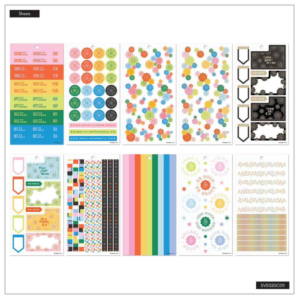 Optimistic Brights Classic 30 Sheet Sticker Value Pack