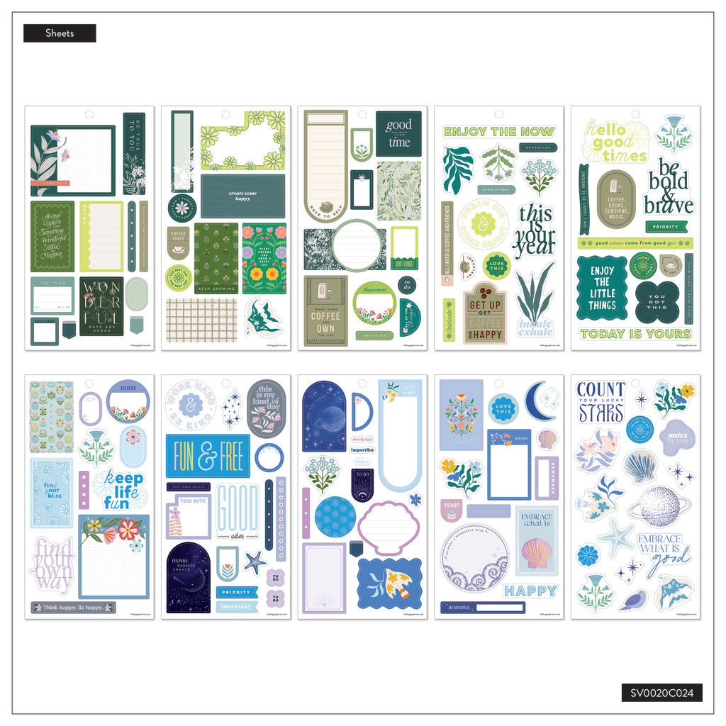 Color Coordinate Classic 30 Sheet Sticker Value Pack