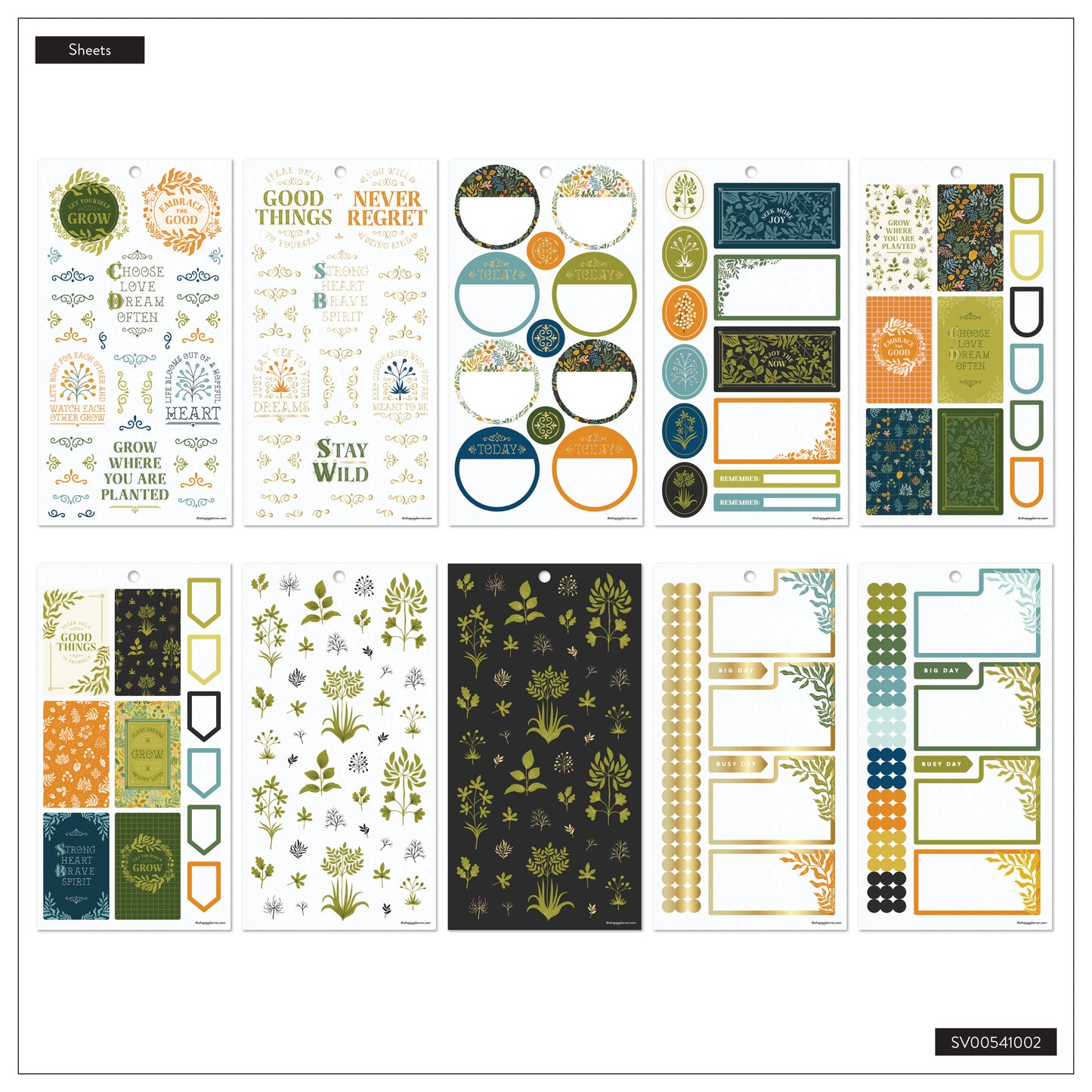 Herbarium Classic 30 Sheet Sticker Value Pack - PREVENTA