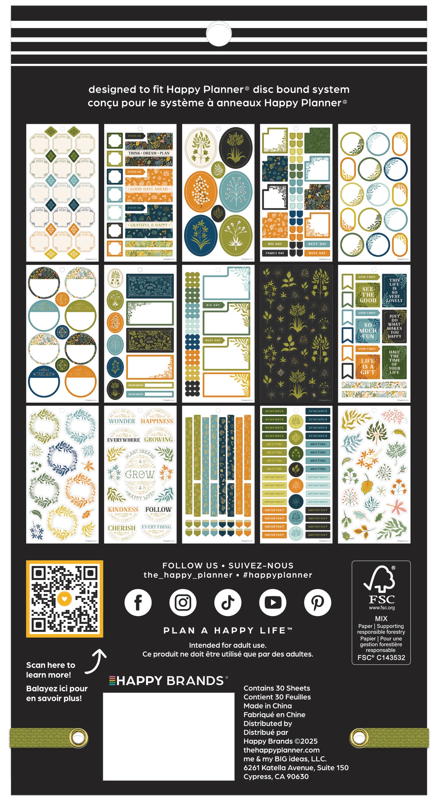 Herbarium Classic 30 Sheet Sticker Value Pack - PREVENTA
