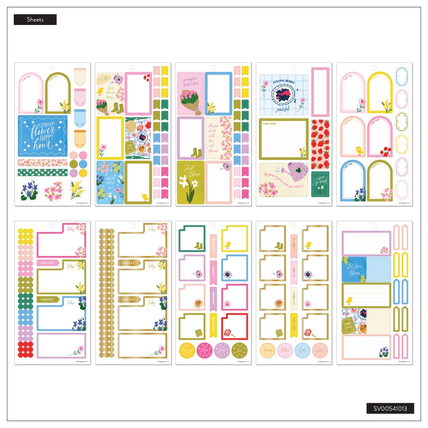 Spring Charm Classic 30 Sheet Sticker Value Pack - PREVENTA