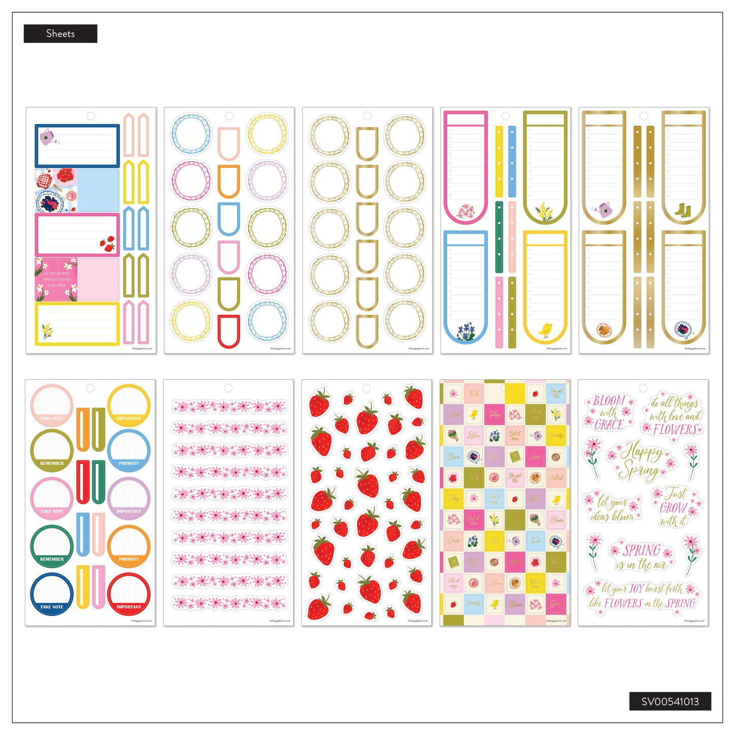 Spring Charm Classic 30 Sheet Sticker Value Pack - PREVENTA