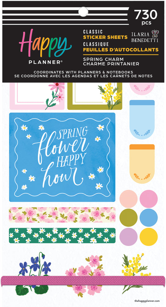 Spring Charm Classic 30 Sheet Sticker Value Pack