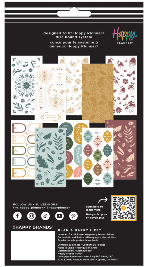 Happy Planner Woodland Whispers 10 Sheet Sticker Value Pack
