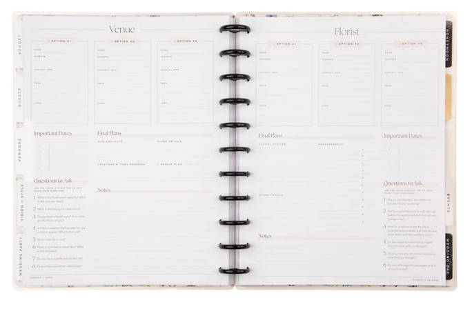 I Do Edición Matrimonio - Big Planner Sin Fecha 12 meses