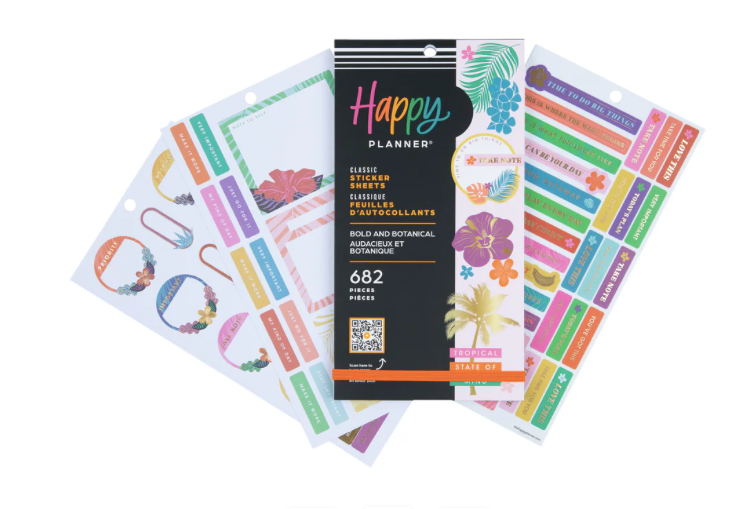 Bold and Botanical Sticker Book