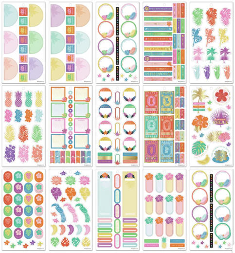 Bold and Botanical Sticker Book