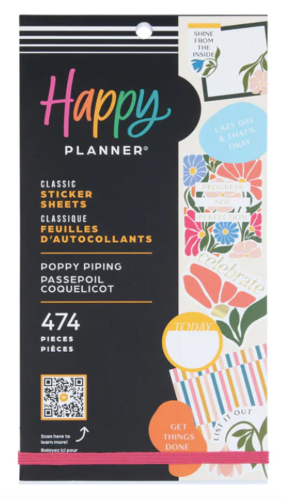 Poppy Piping Classic 30 Sheet Sticker Pack