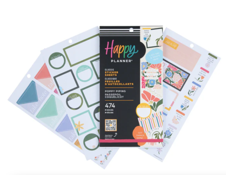 Poppy Piping Classic 30 Sheet Sticker Pack