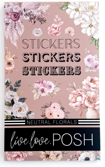 NEUTRAL FLORALS STICKER BOOK