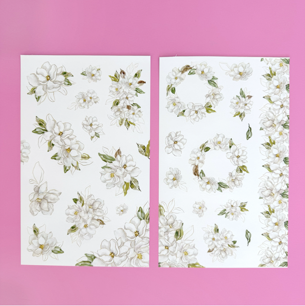 NEUTRAL FLORALS STICKER BOOK