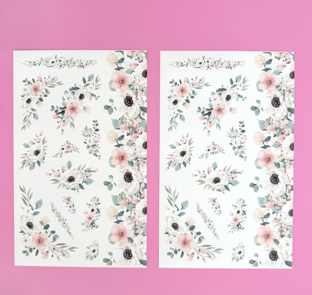 NEUTRAL FLORALS STICKER BOOK