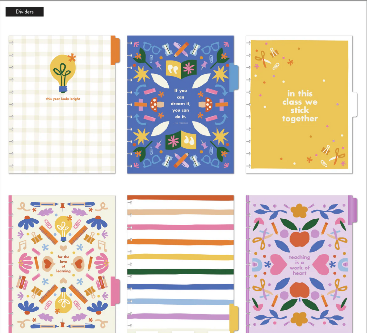 Heart Work Big Teacher Planner - Sin fecha