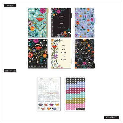 Happy Planner Radiant Garden Mini Extension Pack Dashboard