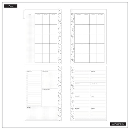 Happy Planner Radiant Garden Mini Extension Pack Dashboard