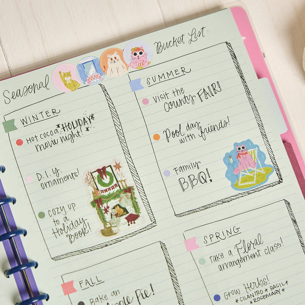 Purr-fect Year Big Disc Bound Notebook
