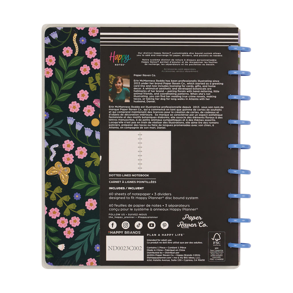 Midnight Meadow Classic Disc Bound Notebook