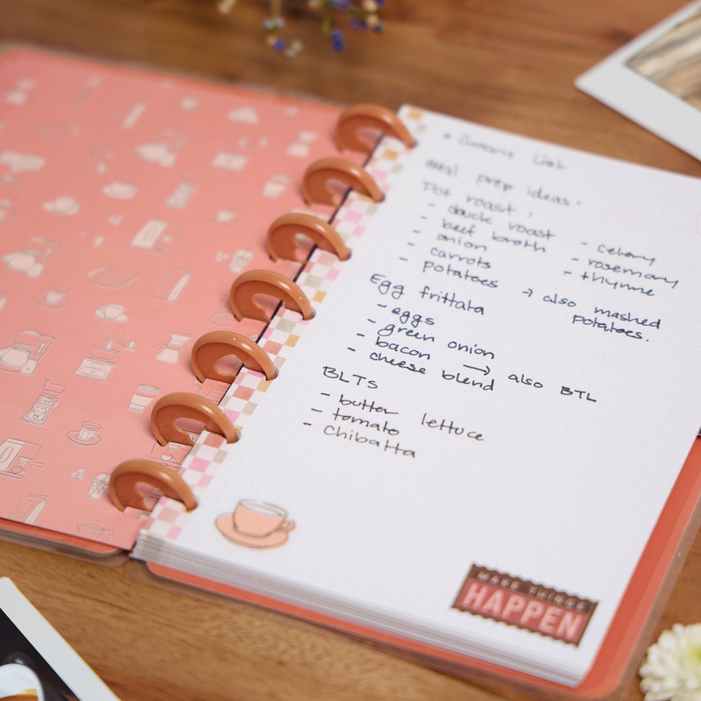 Cafecore Mini Disc Bound Notebook