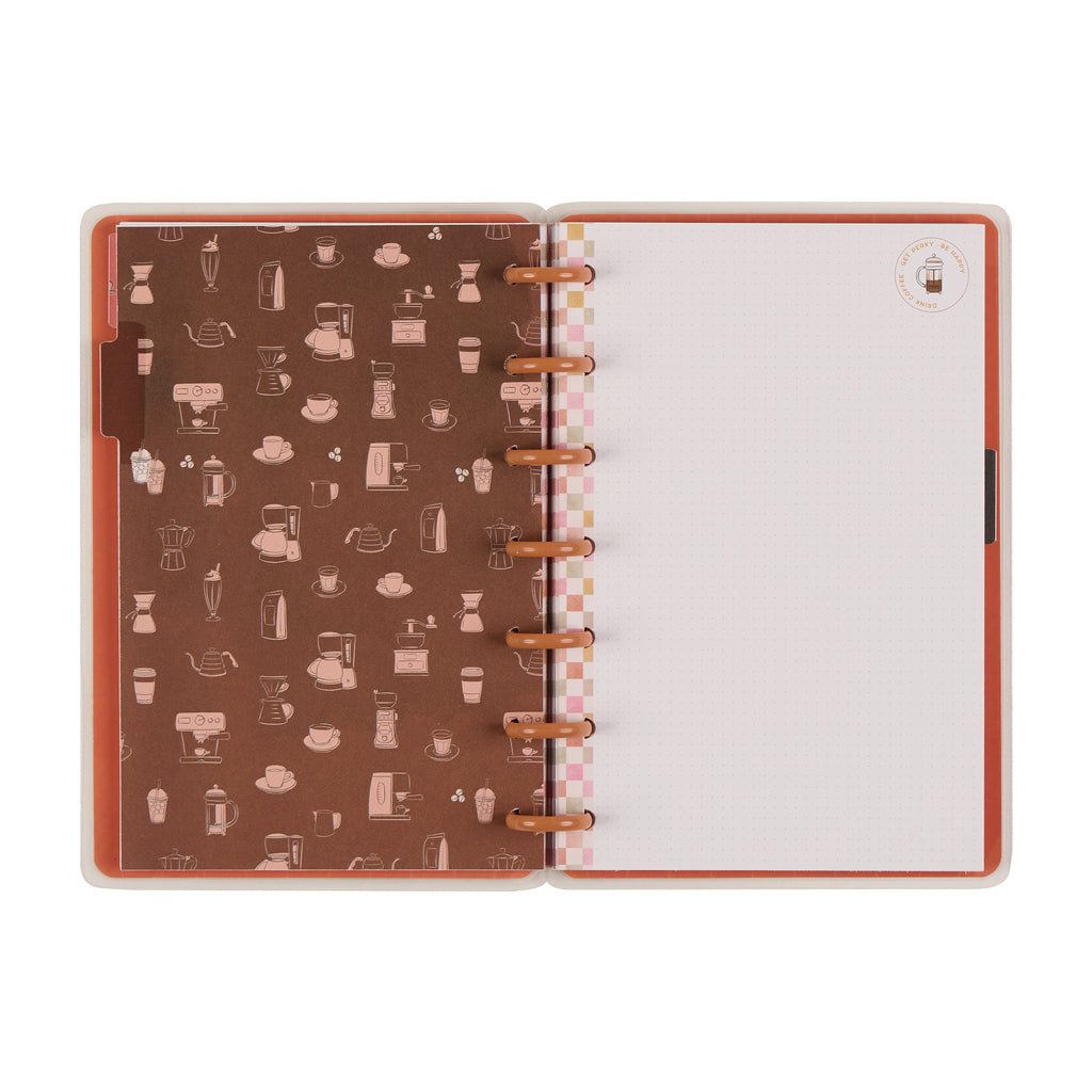 Cafecore Mini Disc Bound Notebook