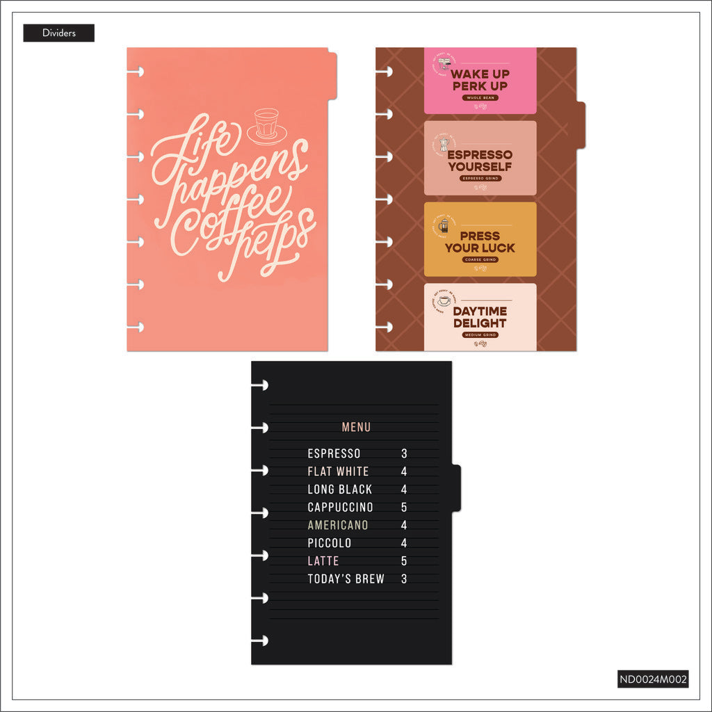 Cafecore Mini Disc Bound Notebook