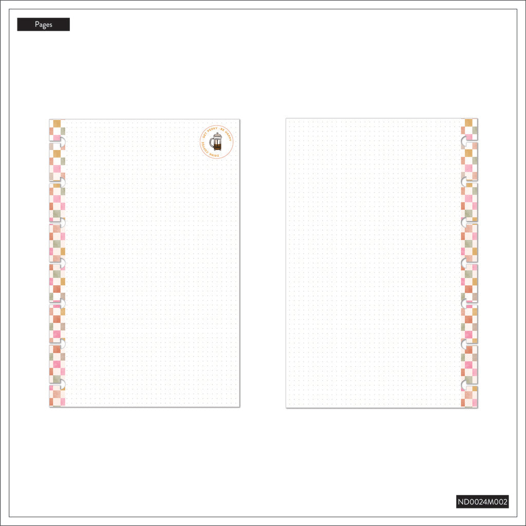Cafecore Mini Disc Bound Notebook