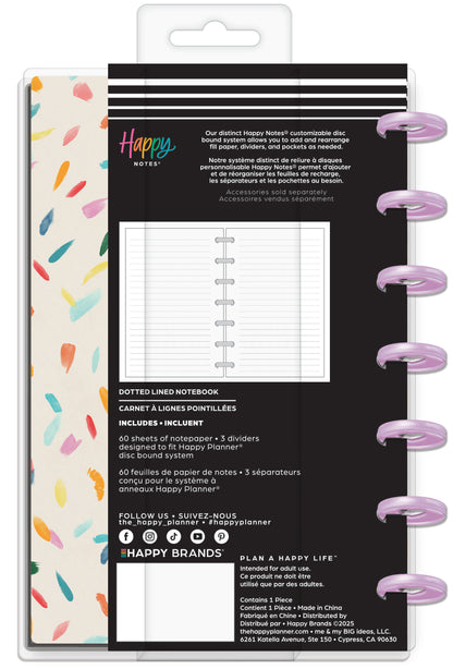 Floral Energy Happy Planner Mini Notebook – 60 Hojas Dotted Lined
