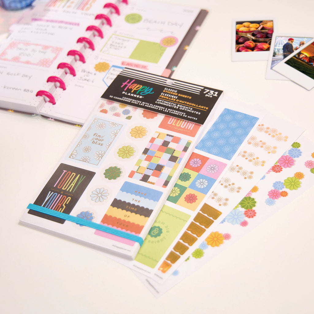 Optimistic Brights Classic 30 Sheet Sticker Value Pack