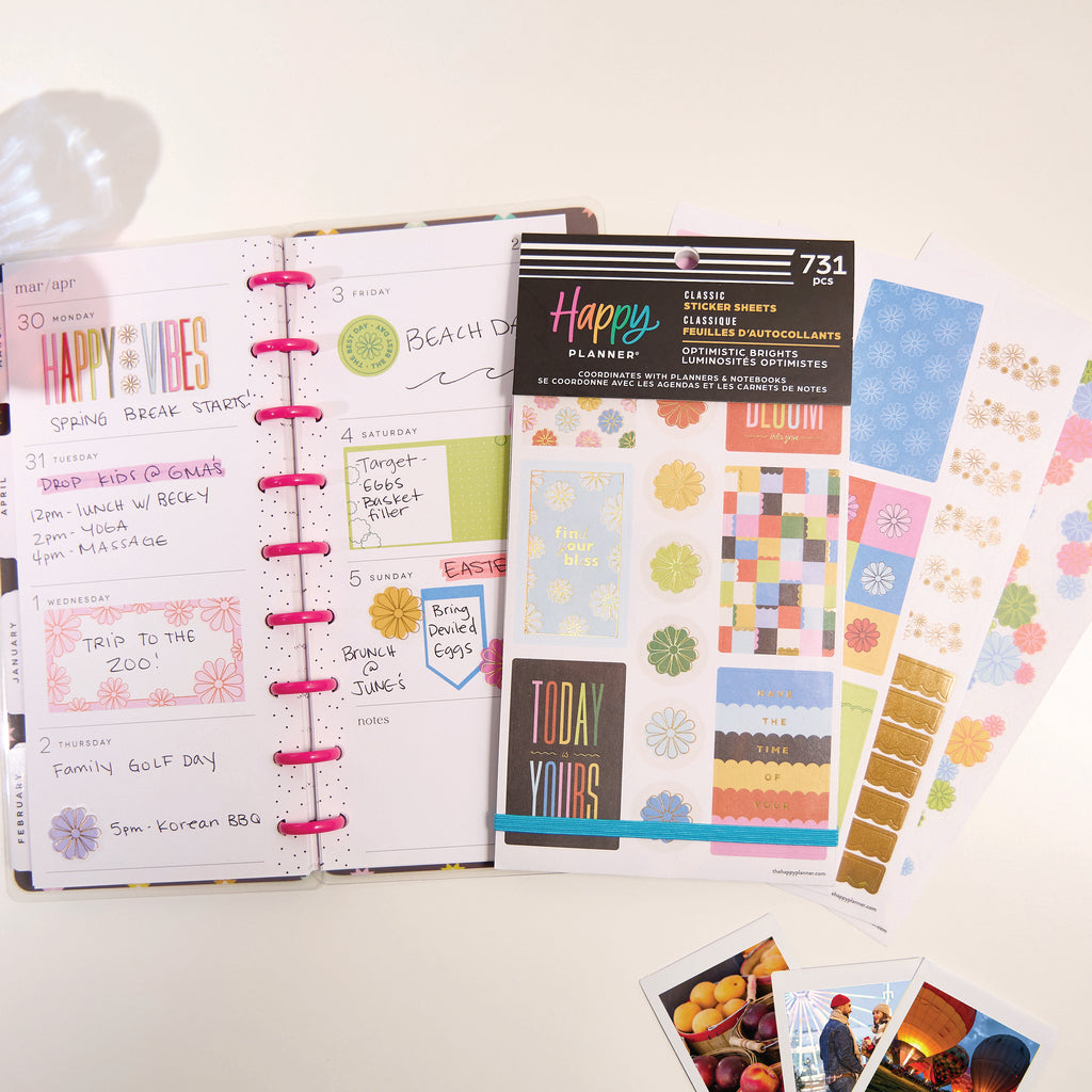 Optimistic Brights Classic 30 Sheet Sticker Value Pack