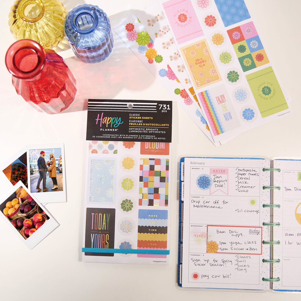 Optimistic Brights Classic 30 Sheet Sticker Value Pack