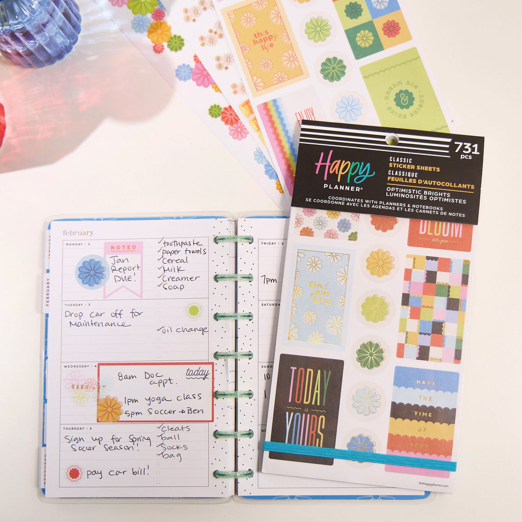 Optimistic Brights Classic 30 Sheet Sticker Value Pack