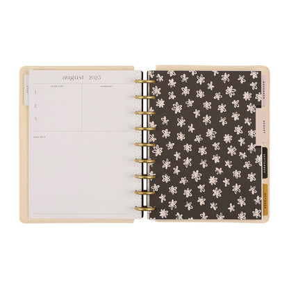 Mod Sketches Fabric with Chenille Embroidery Classic Planner Dashboard 12 Meses
