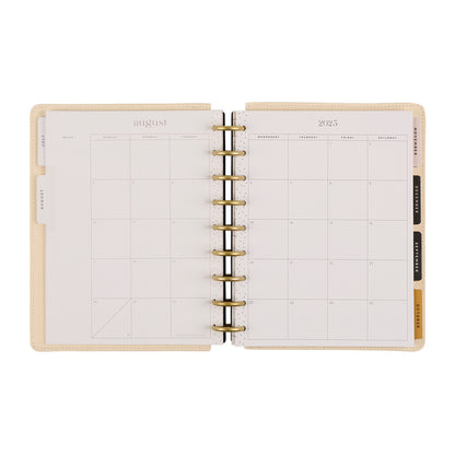 Mod Sketches Fabric with Chenille Embroidery Classic Planner Dashboard 12 Meses
