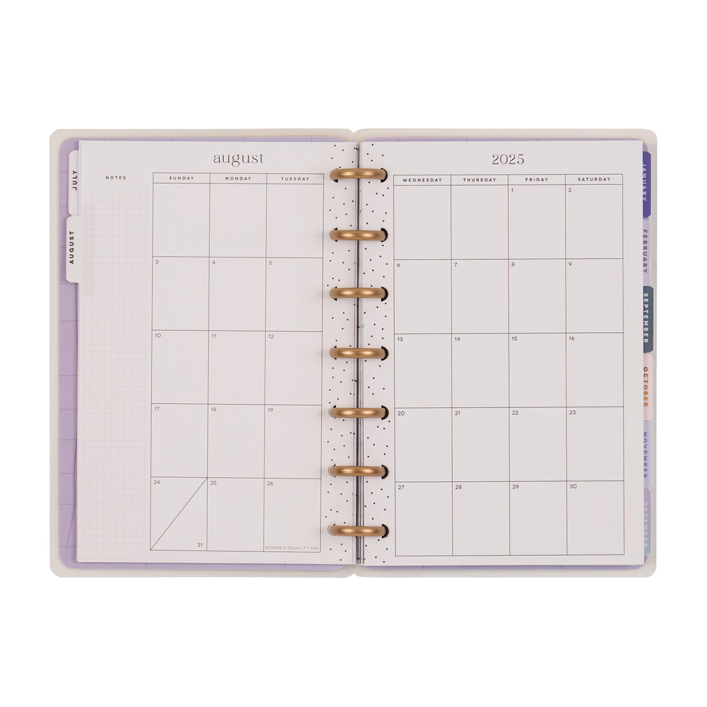 Serene Shapes Planner Dashboard Mini 12 Meses