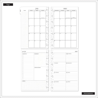 Serene Shapes Planner Dashboard Mini 12 Meses