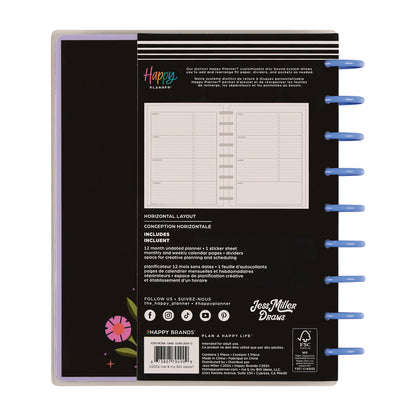 Mystic Blooms Classic Planner Horizontal 12 Meses sin Fecha