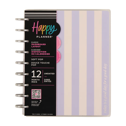 Soft Pop Classic Planner Dashboard 12 Meses sin Fecha