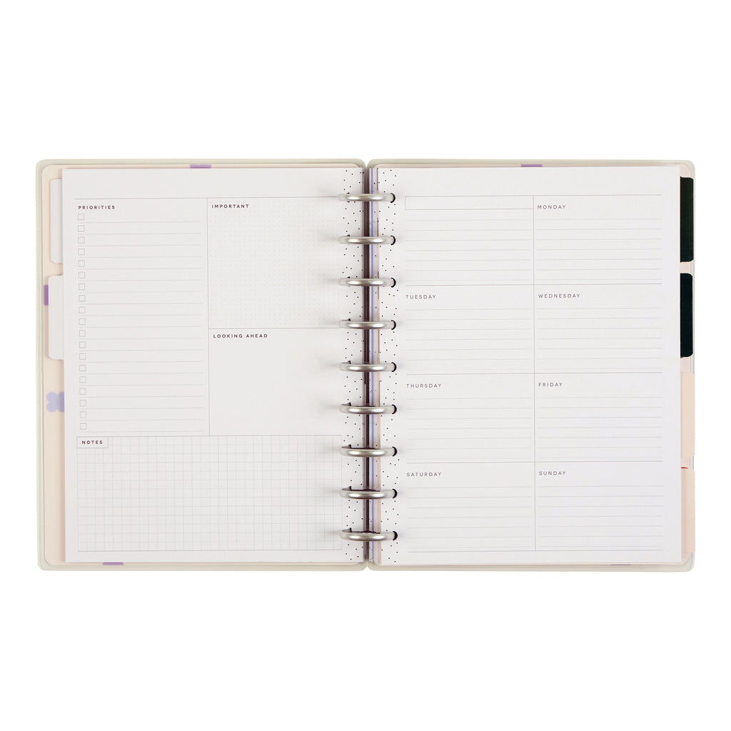 Soft Pop Classic Planner Dashboard 12 Meses sin Fecha